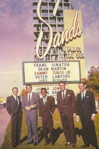 The original Rat Pack in front of the Sands Hotel and Casino in Las Vegas